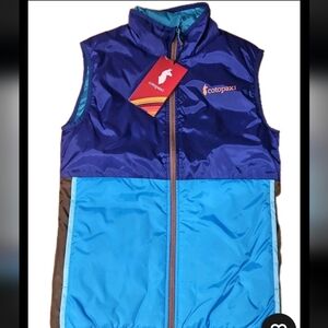 Cotopaxi Teca Cálido Vest in Blue and Orange